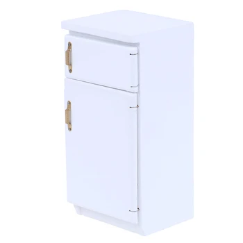 

1:12 Miniature 2 Door Fridge kitchen Refrigerator Dollhouse Furniture Accessories