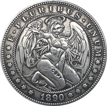 Hobo nikiel 1890-CC USA Morgan Dollar monety kopia typu 152 tanie tanio Gyphongxin Miedziane Imitacja starego przedmiotu 1880-1899 CASTING CHINA People hobo coin