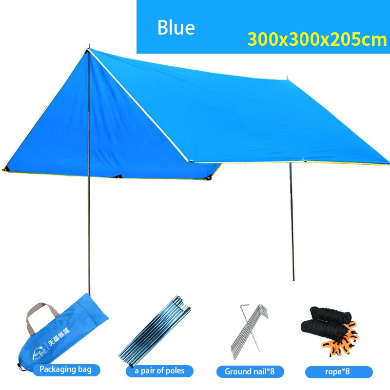 

Outdoor Camping Tents Sunscreen Rain-Proof Canopy Tent Roof Tent Outdoor Gazebo Canopy Awning Multi-Person Camping Canopy Tents