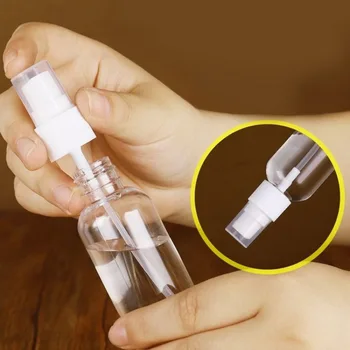 

Wall Hanging Refillable Bottles Hand Sanitizer Containers Travel Containers Leakproof Spray Bottle With Lanyard 50ml