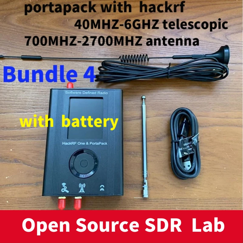 PORTAPACK с 2020 11 мигающей прошивкой Mayhem + HACKRF ONE от 1 МГц до 6 ГГц SDR 1000 ppm TXCO аккумулятор