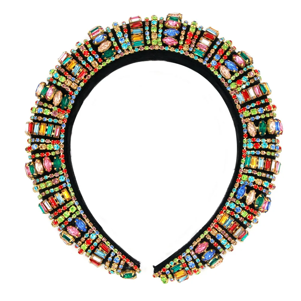 Тиара барочные тиары и короны широкая бархатная лента для волос ручной работы