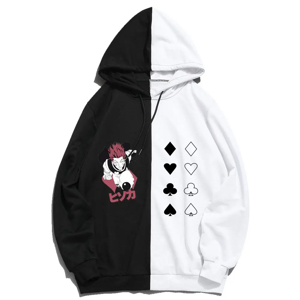 Harajuku тонкие ClothingSummer аниме Hunter X Hisoka Толстовка с принтом Шаринган двойной Цвет