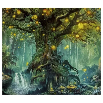 

Paint By Numbers DIY Acrylic Painting Kit for Kids & Adults 40X45cm Firefly Forest with 3 Brushes