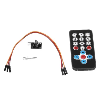 

LEORY Infrared IR Wireless Remote Controller Module Kits DIY Kit HX1838 for Arduino Raspberry Pi