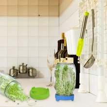 2 шт открывающиеся крышки с широким горлышком наборы фильтров пластиковые банки прорастающие крышки PP пищевой прорастающей крышкой