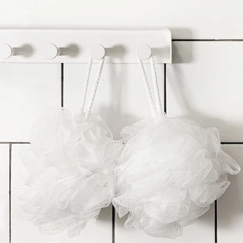 

2 Pcs Qualitell Shower Ball Bathing Tool Body Brush Elastic Massage Bath Ball For Spa Bath Shower Sponge For Bathroom Home