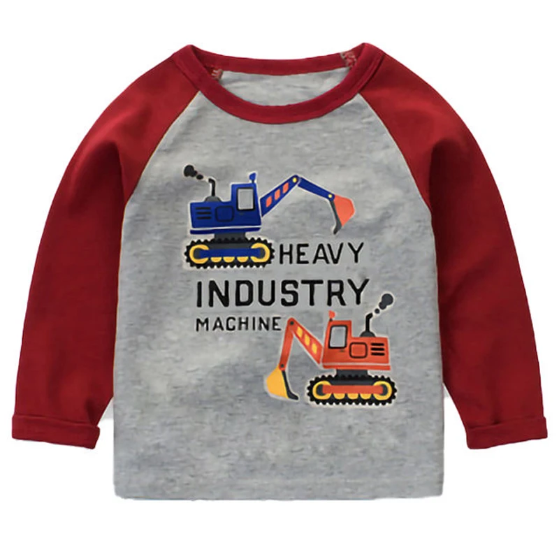 

Kids T-Shirts Boys Girls Children Clothes Autumn Long Sleeve Cotton Print Cartoon Dog Print Graphic T Shirts Baby Tops for Girls