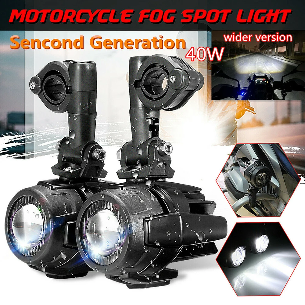 

Fog Lights Motorcycle LED R1200GS Fog Light Spot LED Auxiliary with Protector Guard Driving Lamp for BMW R1200GS ADV 2013-2019
