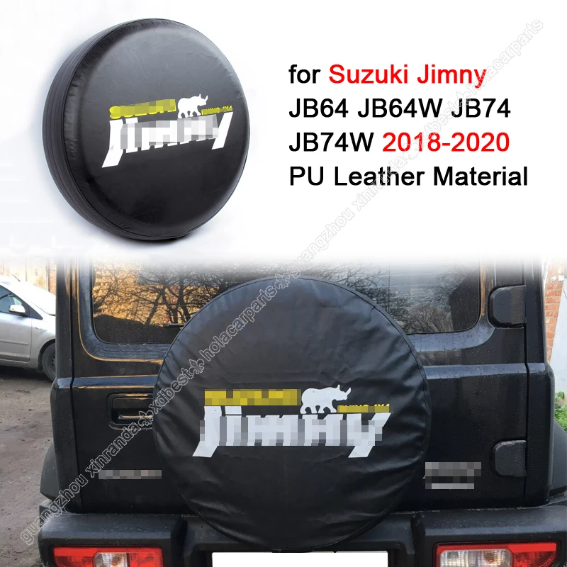 Capa de roda de reposição para suzuki jimny jb64 jb74 2018-2020 plutônio preto pneu de carro capa de pneu de reposição capas de roda de pneu de reposição caso protetor