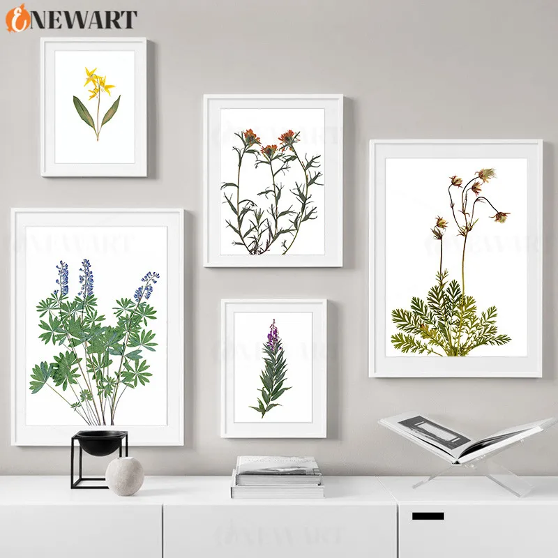 Dried Flower Wall Painting Home Decor Living Room Bedroom Decoration Decorative Art Nodic Poster and Picture Canvas Print | Дом и сад