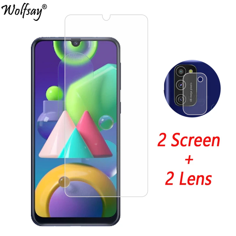 Объектив камеры для Samsung Galaxy M21 защита экрана закаленное стекло M12 A12 M52 | Мобильные