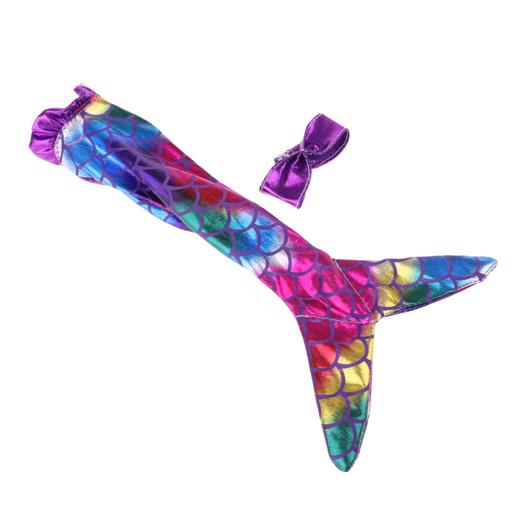 Popular Mermaid Dress Swimwear Bathing Suit For  Dolls Dress Up Colorful