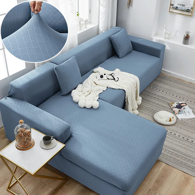 

Thicken Jacquard Slipcover Elastic Sofa Covers for Living Room Seat Spandex Couches for Living Room Sectional L Shape Sofa Cover