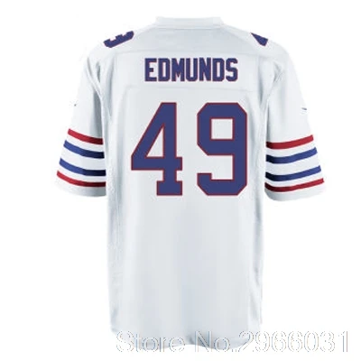 Мужской Женский Молодежный Josh Allen Tremaine Edmunds драфт Джерси Buffalo - Цвет: men4