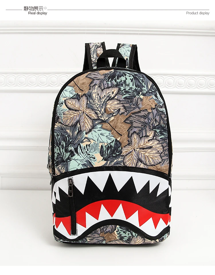 shark mouth backpack