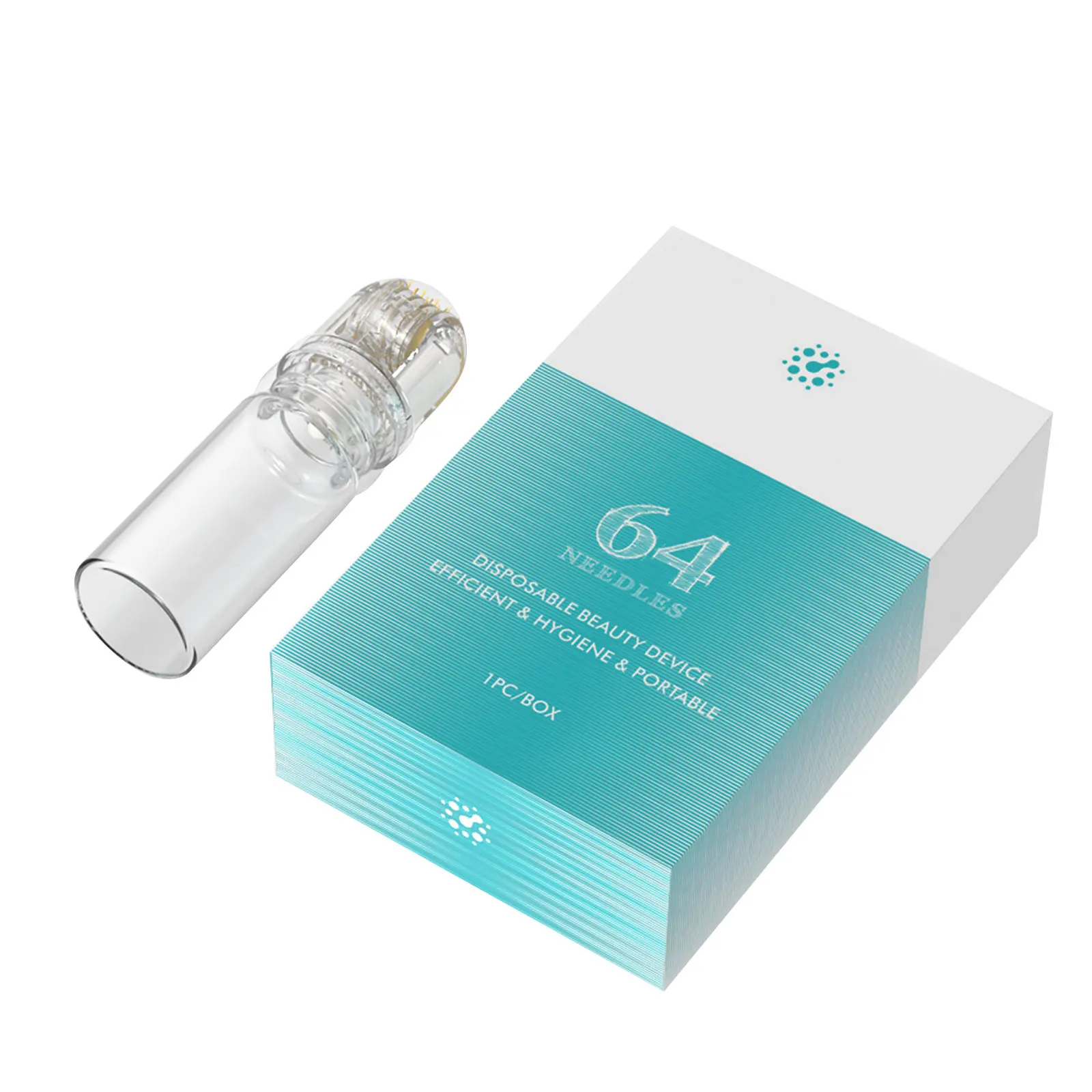 

Hydra Roller 64 Pin Micro Titanium Needle Tips Derma Needles Skin Care Anti Aging Whitening Bottle Roller Serum Reusable