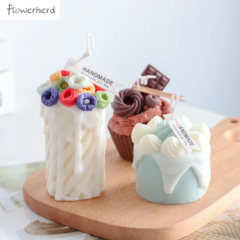Cookie Silicone Mold Cake Decoration DIY Donut Circle Resin Mould Chocolate Biscuit Cake Decorating Tools Pastry Candle Molds