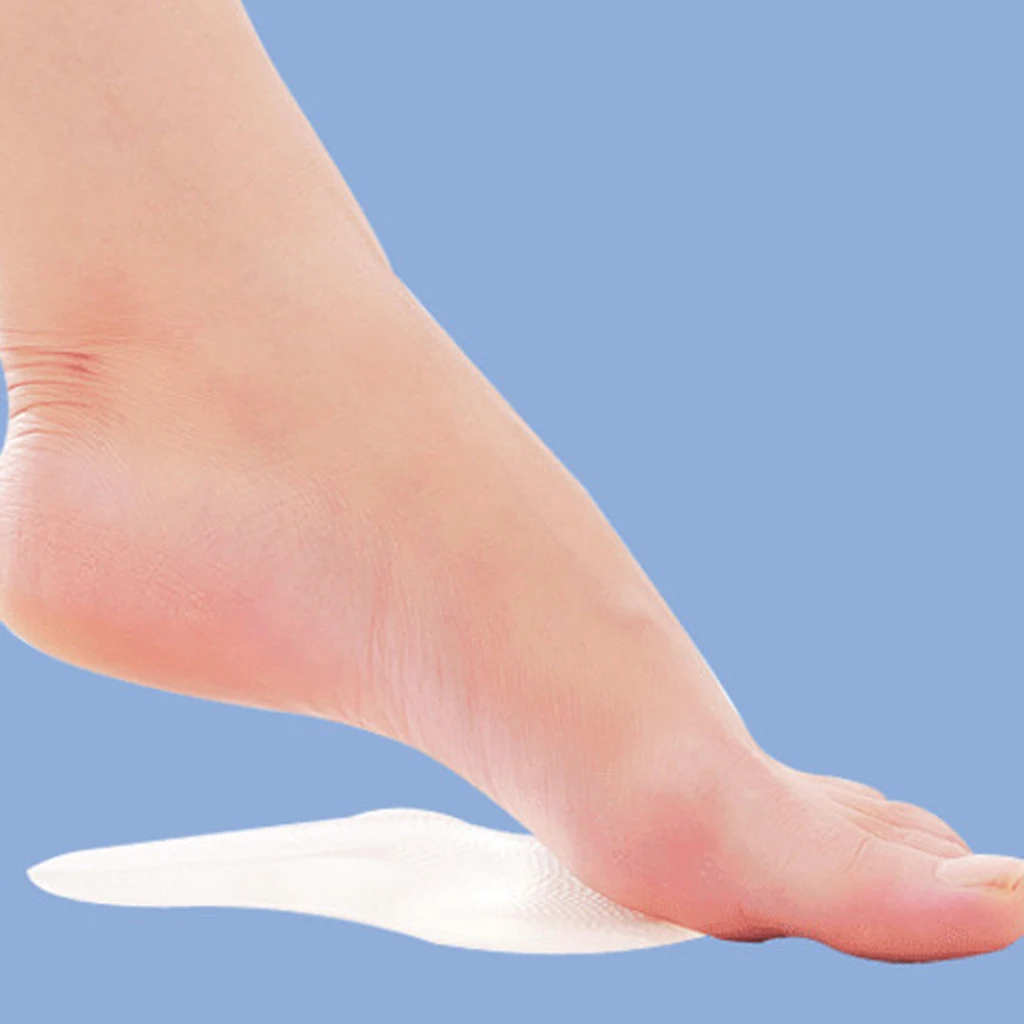 1 Pair Silicone Gel Forefoot Shoes Cushions Arch Support Pad Inserts for Arch Support Relieve Stress of Wearing High-heel Shoes