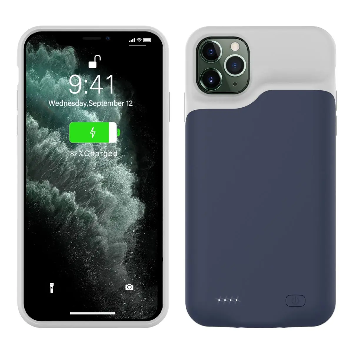 Для iPhone 11 Pro Max 6,5 дюймов зарядное устройство чехол 6200 мАч внешнее резервное зарядное устройство Внешний аккумулятор Защитный Чехол ударопрочный чехол