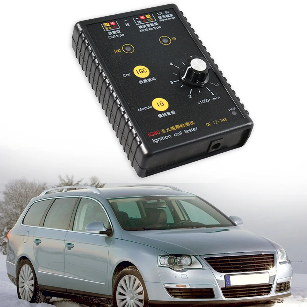 IG80 Automobile Ignition Coil Detector Vehicle Car Engine Ignition Coil Tester Car Repair Maintenance Vehicle Diagnostic Tool