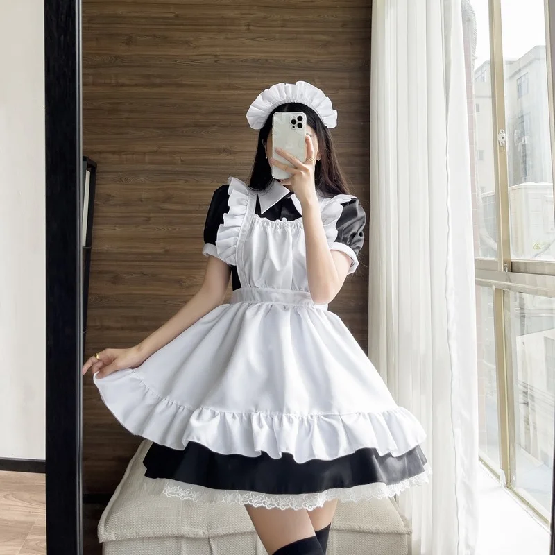 Cosplay Sexy Coffee Maid Role Play Uniform Kawaii Clothing for Lolita Girl Plus Size Cosplay Maids Outfit Anime Costumes S-5XL