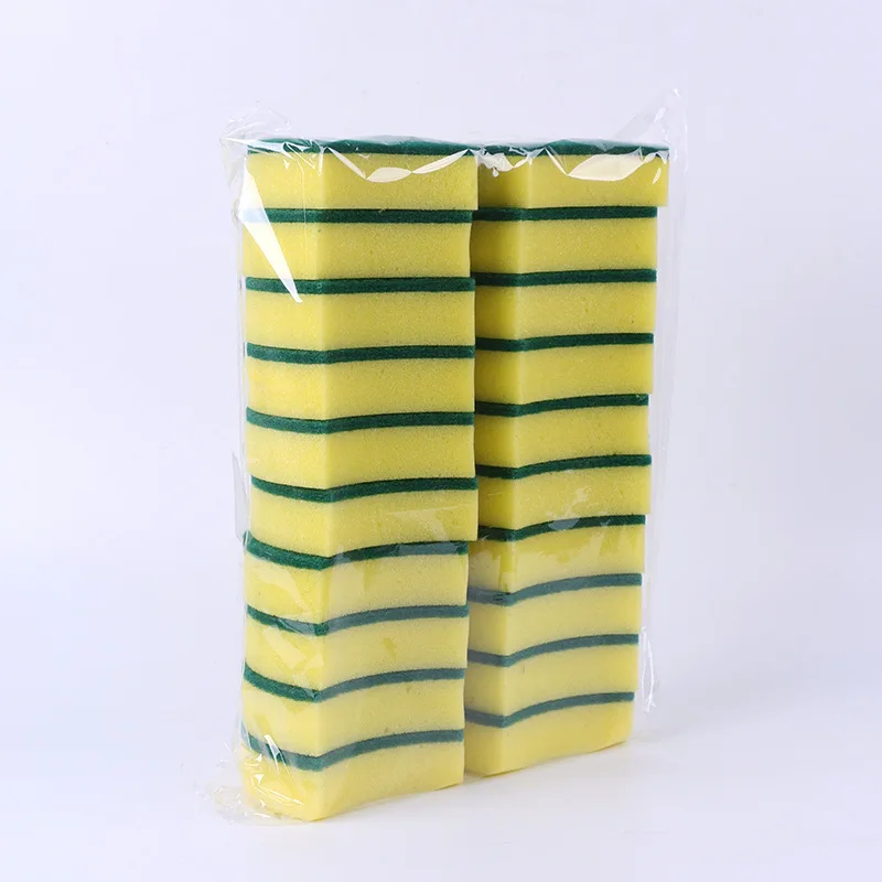 [20 Piece] Wash Dishes Spong Mop Useful Product Household Kitchen Cleaning Sponge Sassafras Scouring Pad