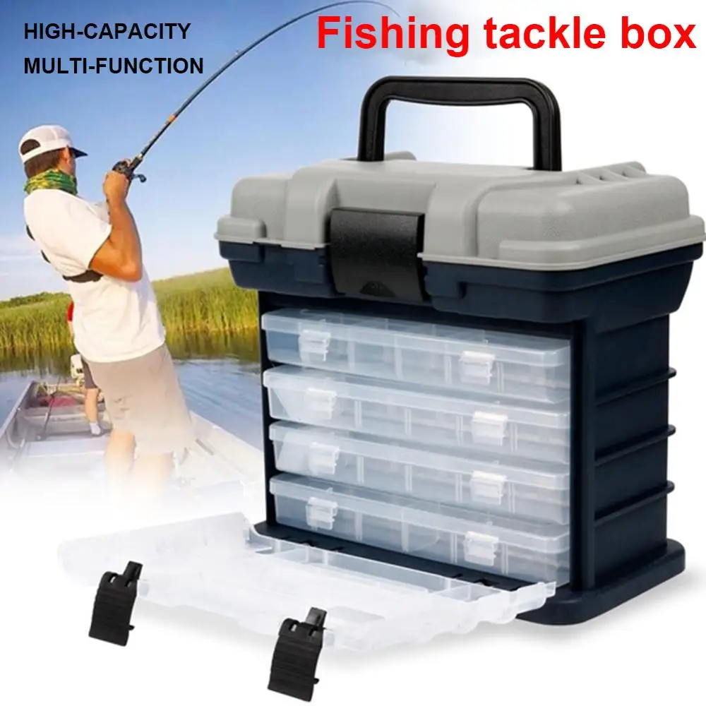 

Portable Multi-function Fishing Tackle Box Big Fishing Accessory Storage Box