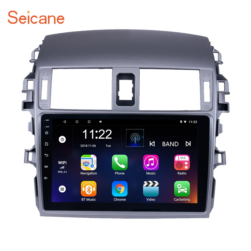 

Seicane Car Auto Radio GPS Navi 9" HD Android 10.0 Head Unit Player for Toyota OLD Corolla 2007 2008 2009 2010 Stereo with SWC