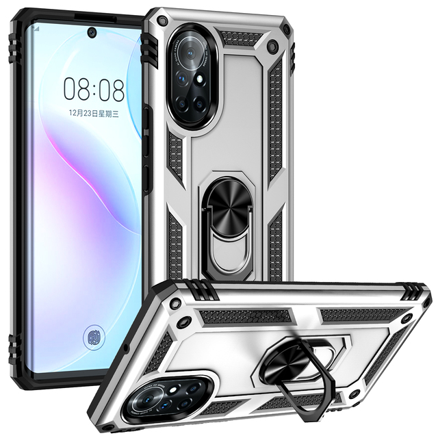 For HUAWEI Nova 9 8i 7 7i P40 P40 PRO Mate40 Mate40 pro Mate30 P30lite Case Shockproof Armor Magnetic MetalRing Stand Cover