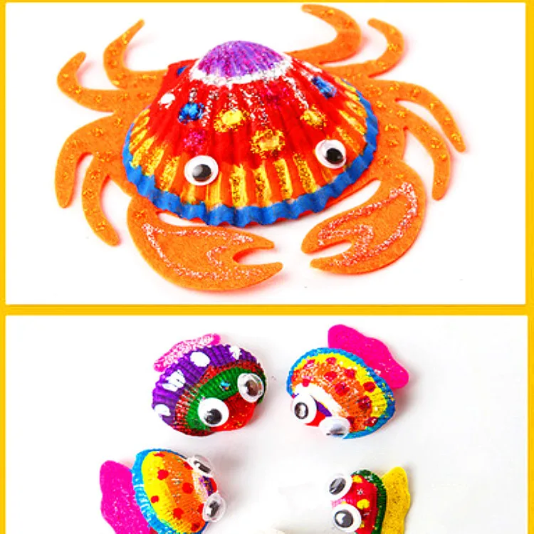

Merlot Children Painting Set Creative Shell Painted Gift Box Safe Propylene Pigment Creative Birthday Gift