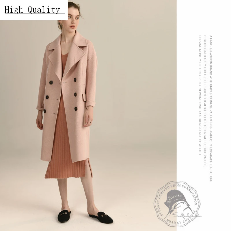 Winter Jas Vrouwen Kleding 2020 Elegante Roze Wollen Jas Vrouwelijke Mode Lange Wollen Jas Dames Kasjmier Casaco Hiver 9801 Winter Jas Vrouwen Kleding 2020 Elegante Roze Wollen Jas Vrouwelijke Mode Lange Wollen Jas Dames Kasjmier Casaco Hiver 9801