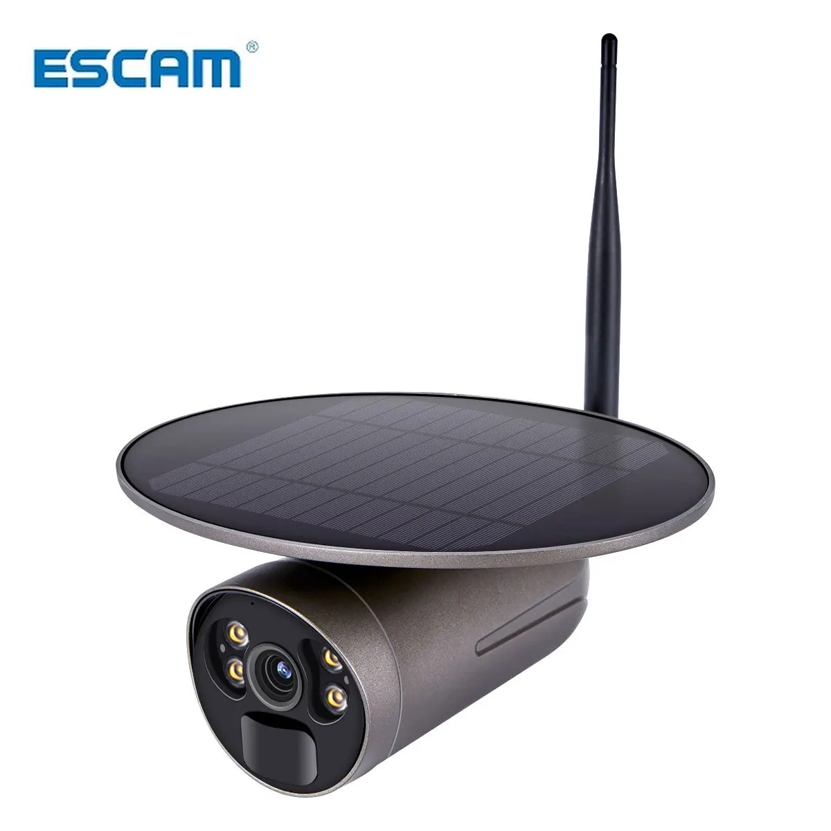 ESCAM QF360 1080P Cloud Storage WIFI Battery PIR Alarm IP Camera With Solar Panel Full Color Night Vision Two Way Audio IP66 |
