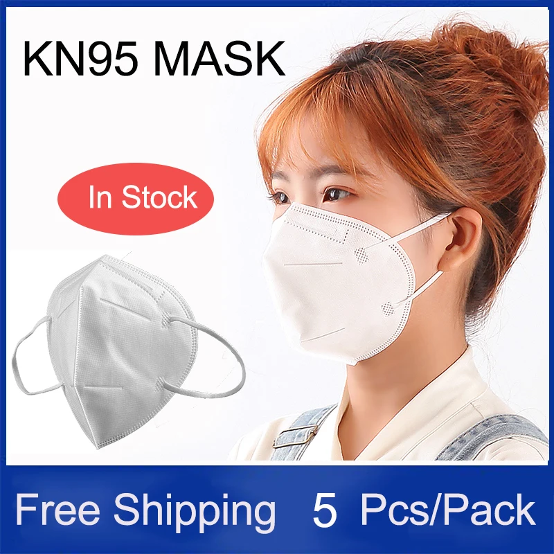 

KN95 Surgical White Multi Layers Masks Prevent Viral Infection Protection Anti-fog Dust Breathable Masks Dust Filter Safety Mask