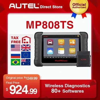

AUTEL MaxiPRO MP808TS OBD2 Scanner Automotive Diagnostic Tool SRS TPMS Programming Swift Diagnosis 7-inch LCD Code Reader