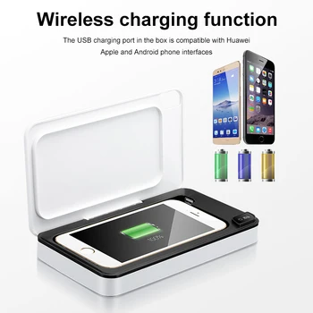 

disinfection box Multifunctional mobile phone ultraviolet sterilizer wireless charger cleaning disinfection machine toothbrush