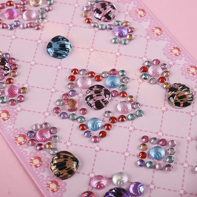 

Crystal Diamond Stickers Children's Show Makeup Stickers DIY Mobile Phone Decoration Gypsophila Acrylic Resin Diamond Stickers