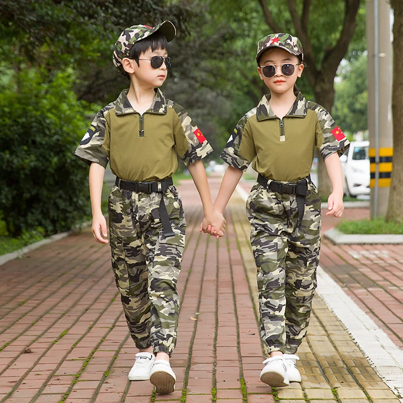 Rijden Extra Gedwongen Kinderen Camouflage Training Kleding Set Militaire Uniform Tiener Jongens  Combat Jassen Leger Pak Halloween Cosplay Kostuums|Leger| - AliExpress