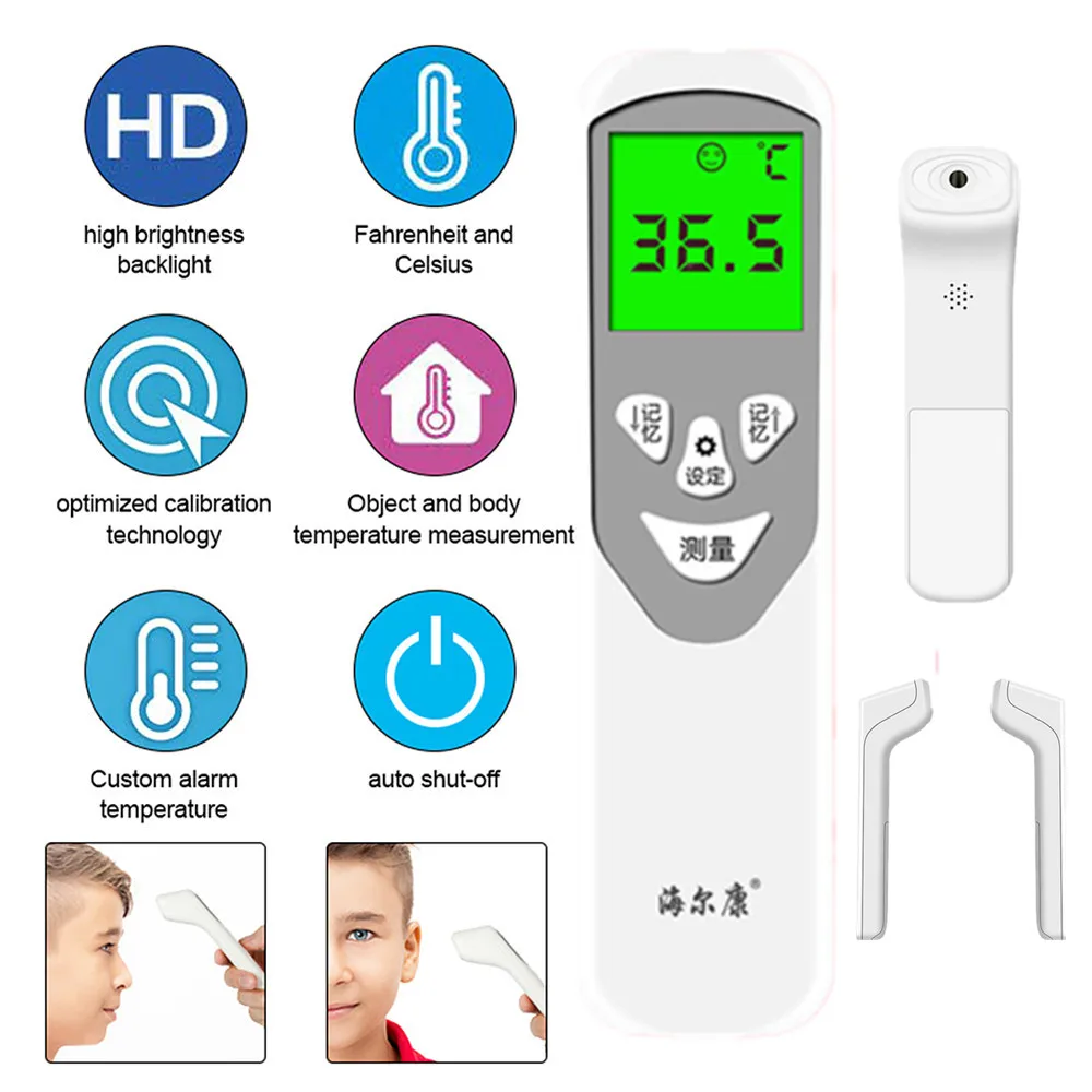 

Digital LCD Thermometer Infrared Baby Adult Ear Forehead Non-Contact Infrared Thermometer Fever Termometro Infravermelh