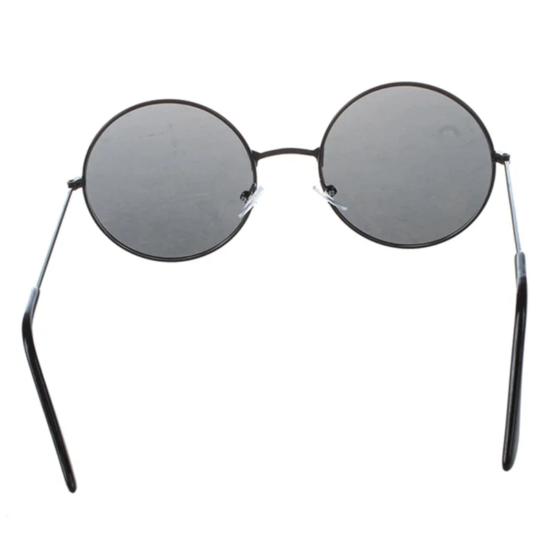 

Trendy Men Women Metal Frame Black Lens Round Sunglasses Glasses Eyewear