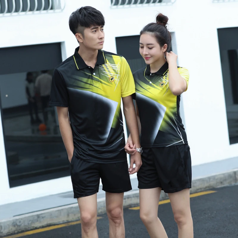Tennis T Shirts Men Women Girls Boys Tennis Sportwear Badminton Kits Shorts Table Training uniform