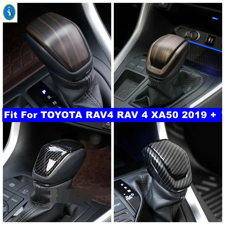 Gear Shift Knob Cover Trim Compatible with Toyata RAV4 XA50 2019