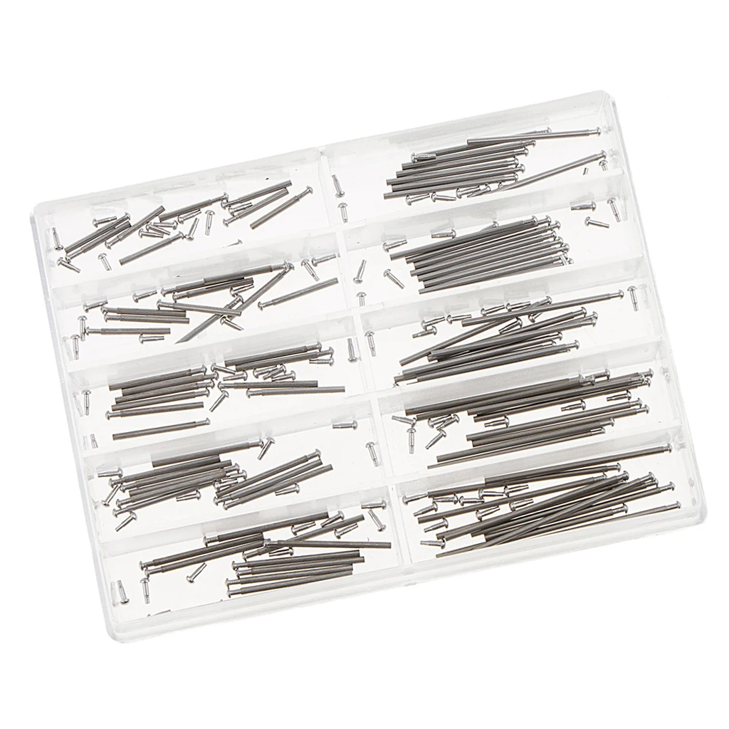 1 Set Watch Band Tube Clasp Pin Metal Friction Pressure Pins 8mm-26mm