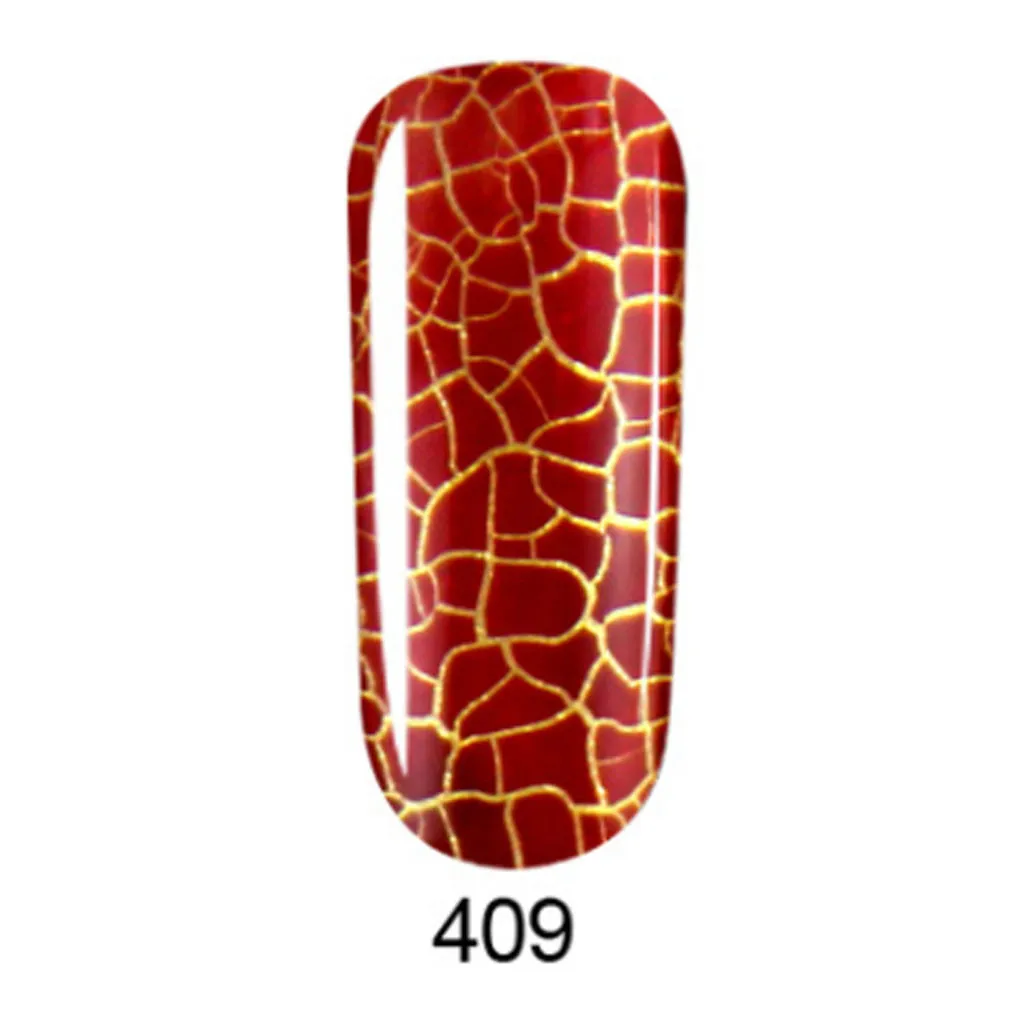Профессиональный ноготь с эффектом трещин 8 мл Лак для ногтей 12 цветов кракле лак для ногтей Полупостоянный растрескивающийся УФ-Гель-лак Vernis# h