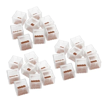 

24Pack Chair Leg Floor Protectors Silicone Chair Leg Protectors Leg Caps Furniture Protectors Table Chair Feet Protectors Square