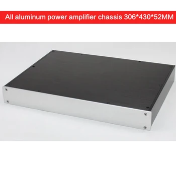 

DIY All-aluminum Power Amplifier Chassis WA94 Non-porous Tube Amplifier Audio Shell Power Case Amplifier Enclosure 306*430*52MM