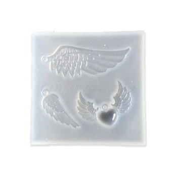 

Crystal Epoxy Resin Mold Angel Wing Shape Casting Silicone Mould Handmade DIY Crafts Jewelry Making Tools Drop Shipping