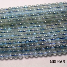 Meihan натуральный 6 мм топаз Гладкий Круглый Шарм драгоценный камень для изготовления ювелирных изделий