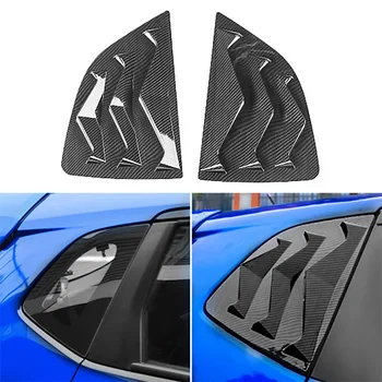 

Carbon Fiber Car Side Vent Window Louver Shutter Covers Trim for Honda Fit Jazz 2015-2019 Window Louvers Scoop Cover
