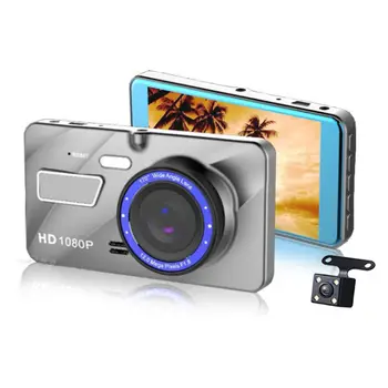 

HD 4 Inch Dual Lens Image 1080P Hidden Wide Angle Driving Recorder Dash Cam Dual Lens Car DVR Camera